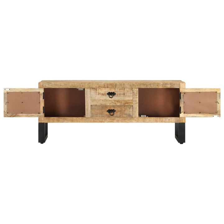 Tv-Bänk 110X30X45 Cm Grovt Mangoträ