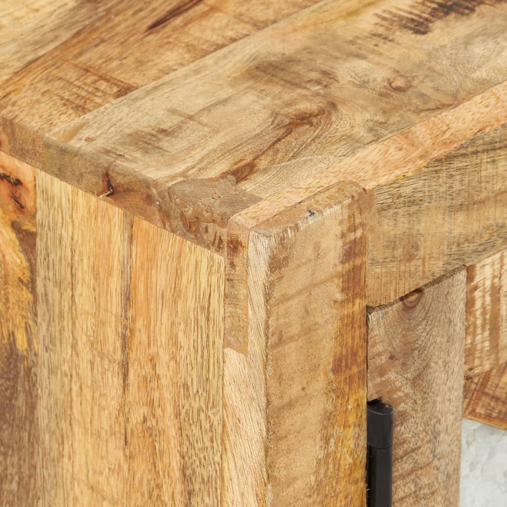 Tv-Bänk 110X30X45 Cm Grovt Mangoträ