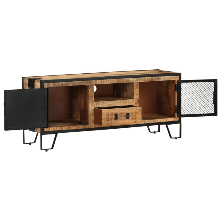 Tv-Bänk 110X31X46 Cm Grovt Mangoträ