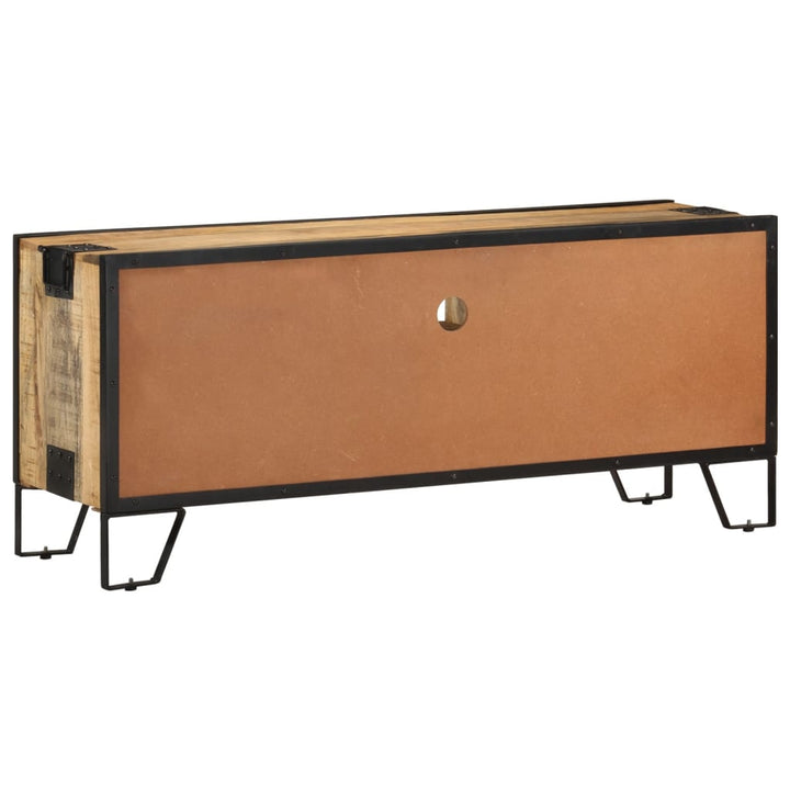 Tv-Bänk 110X31X46 Cm Grovt Mangoträ
