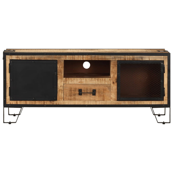 Tv-Bänk 110X31X46 Cm Grovt Mangoträ
