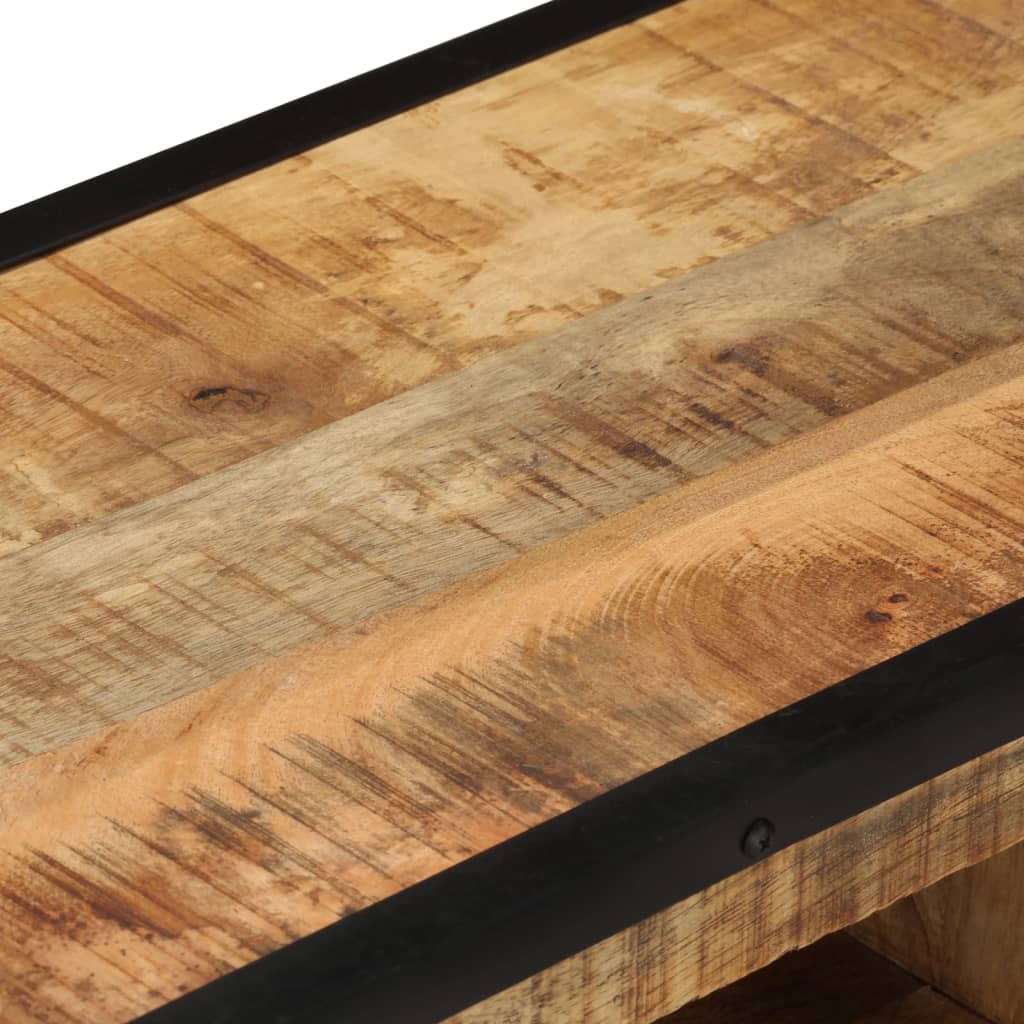 Tv-Bänk 110X31X46 Cm Grovt Mangoträ