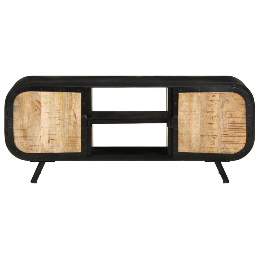 Tv-Bänk 110X30X45 Cm Grovt Mangoträ
