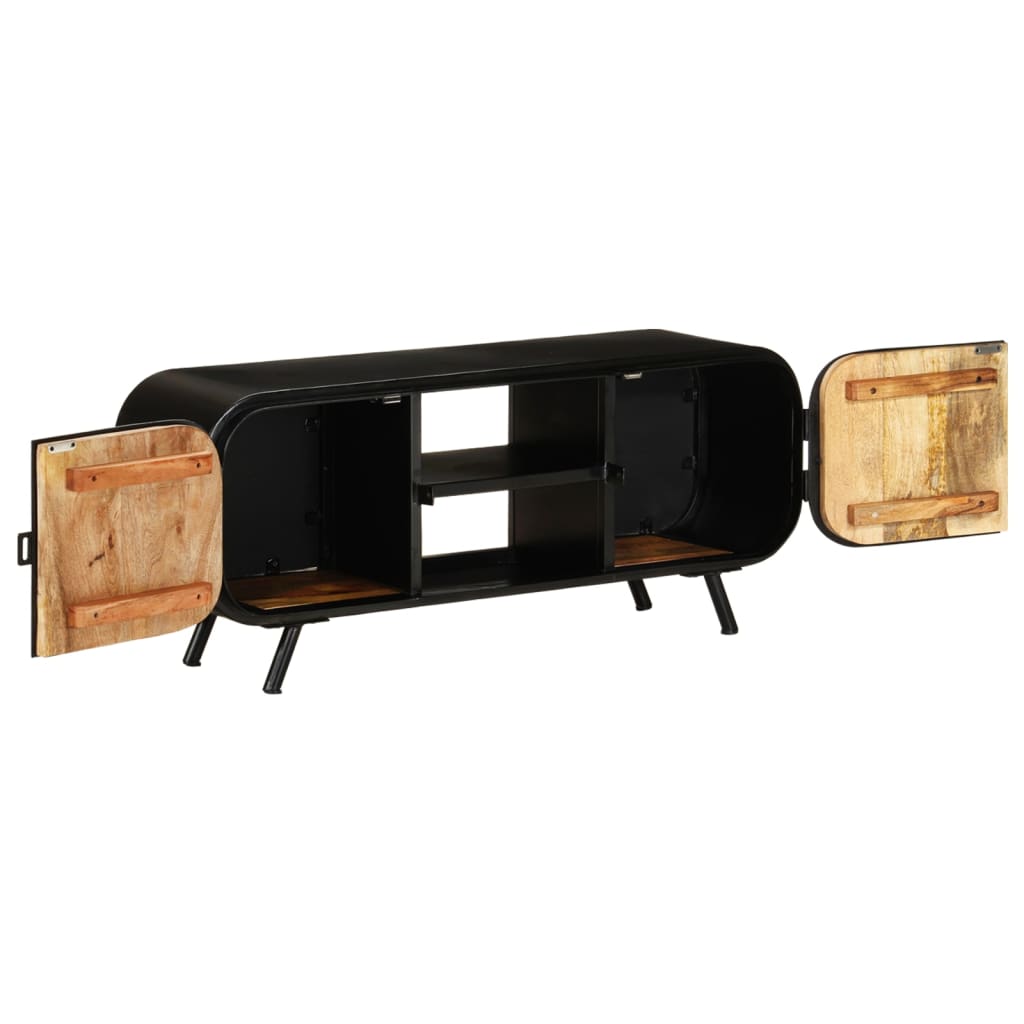 Tv-Bänk 110X30X45 Cm Grovt Mangoträ
