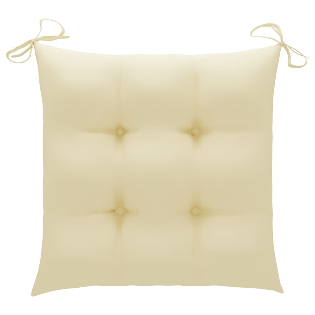 Trädgårdsstolar Med Dynor 8 St Massivt Akaciaträ