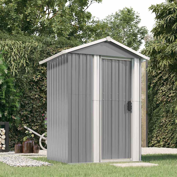 Trädgårdsskjul 126X97,5X177 Cm Galvaniserat Stål