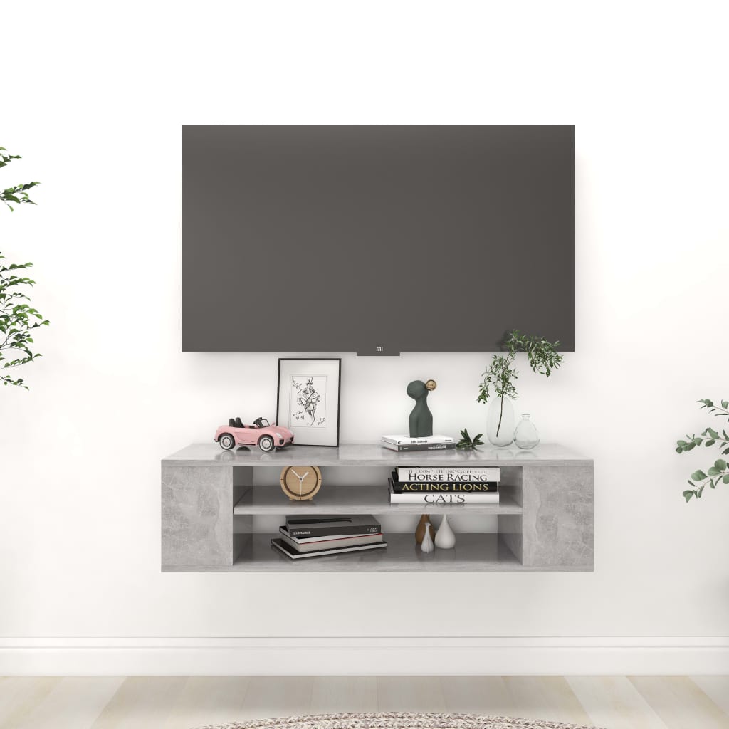 Väggmonterad Tv-Bänk 100X30X26,5 Cm Konstruerat Trä