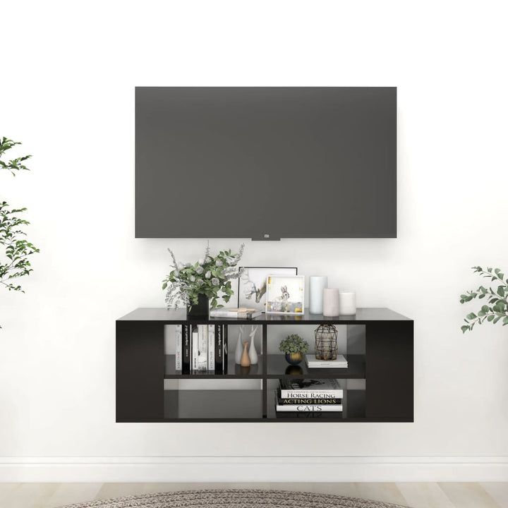 Väggmonterat Tv-Skåp 102X35X35Cm Konstruerat Trä