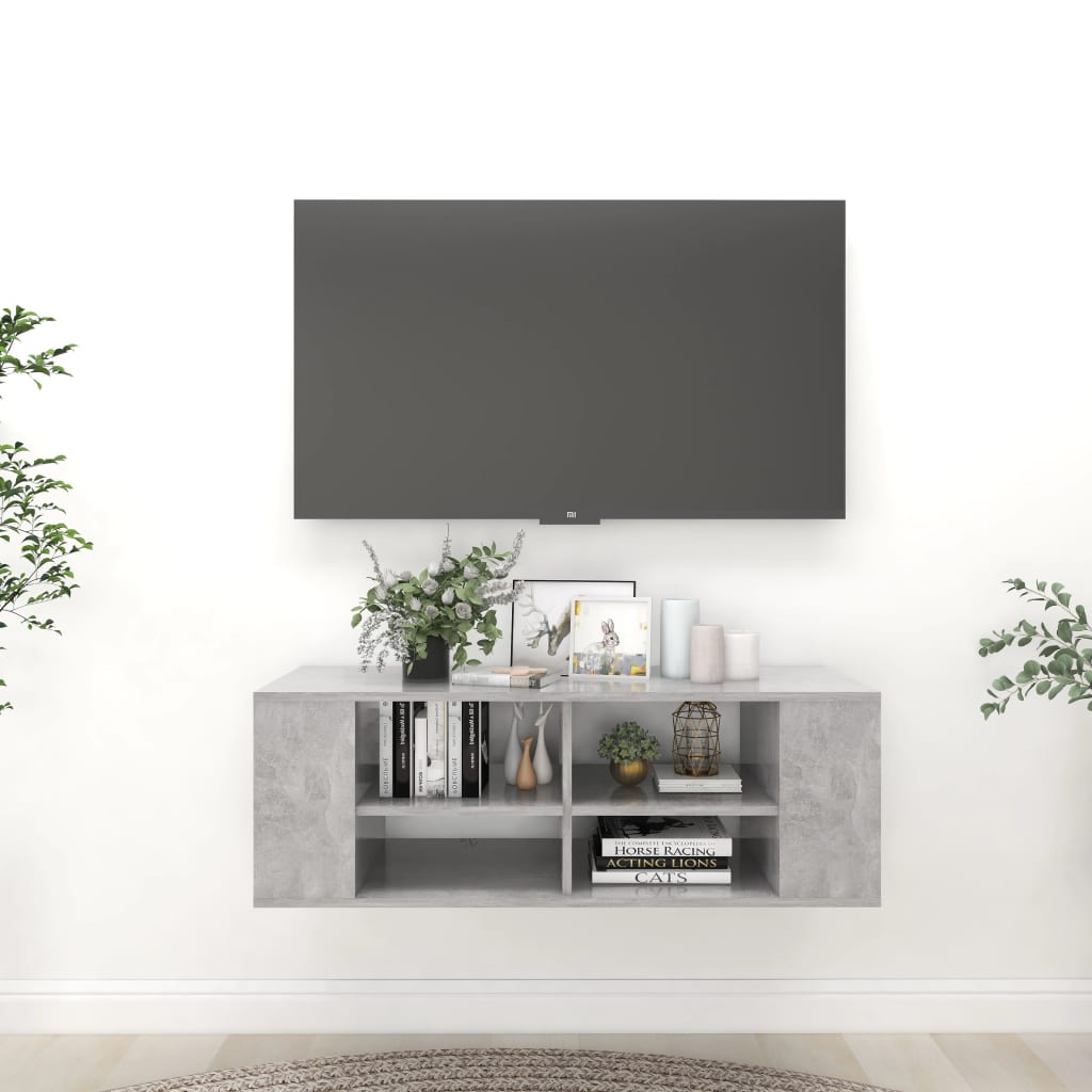 Väggmonterat Tv-Skåp 102X35X35Cm Konstruerat Trä