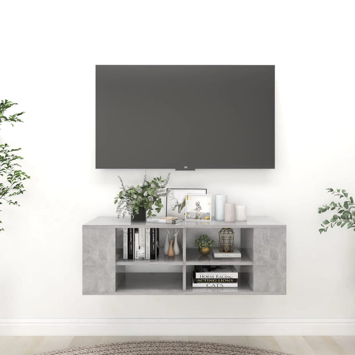 Väggmonterat Tv-Skåp 102X35X35Cm Konstruerat Trä