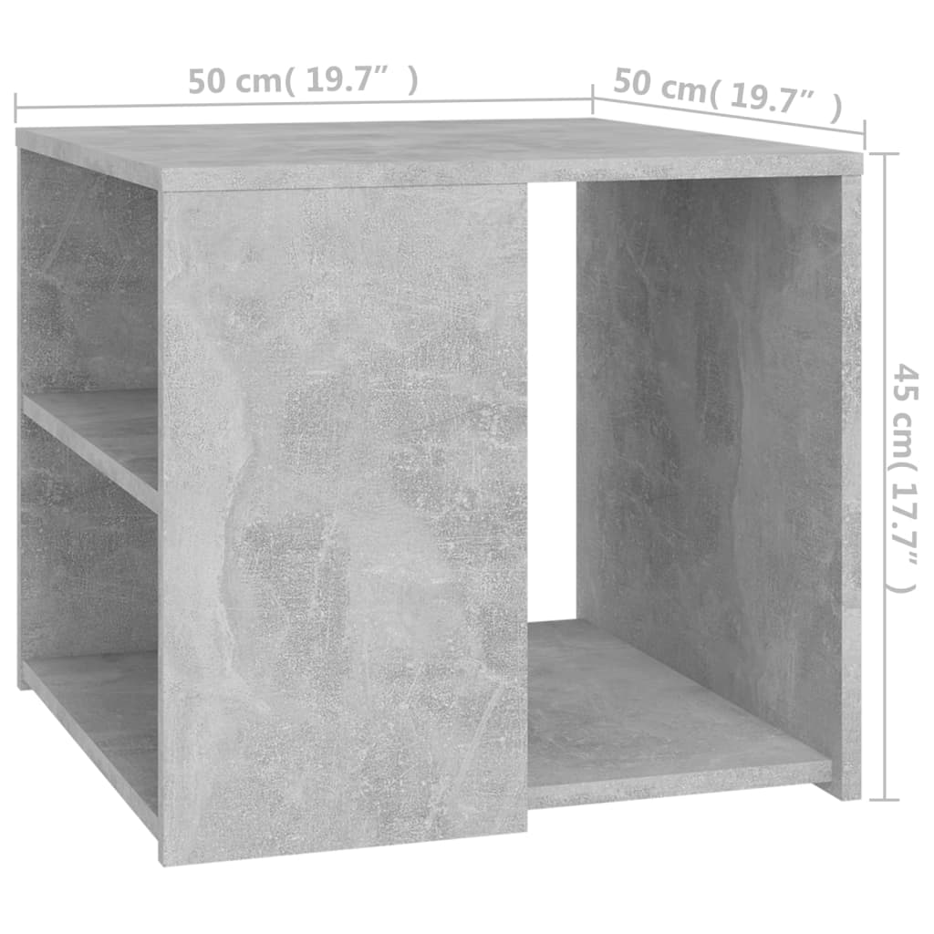 Sidobord 50X50X45 Cm Konstruerat Trä