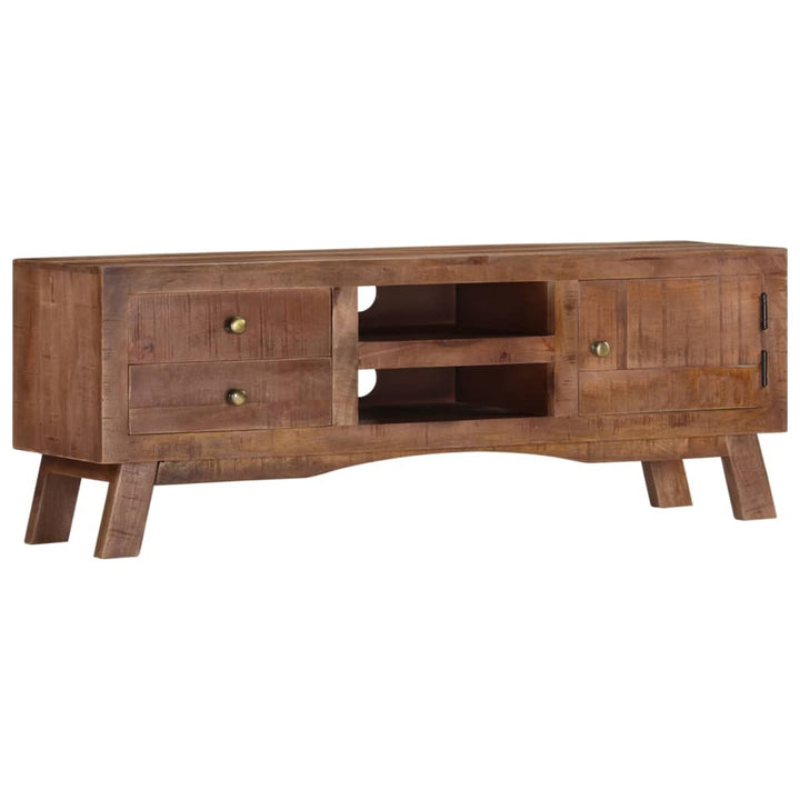 Tv-Bänk 110X30X40 Cm Grovt Mangoträ
