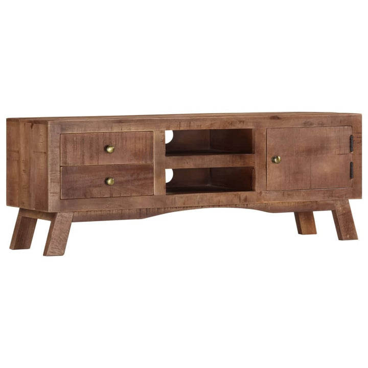 Tv-Bänk 110X30X40 Cm Grovt Mangoträ