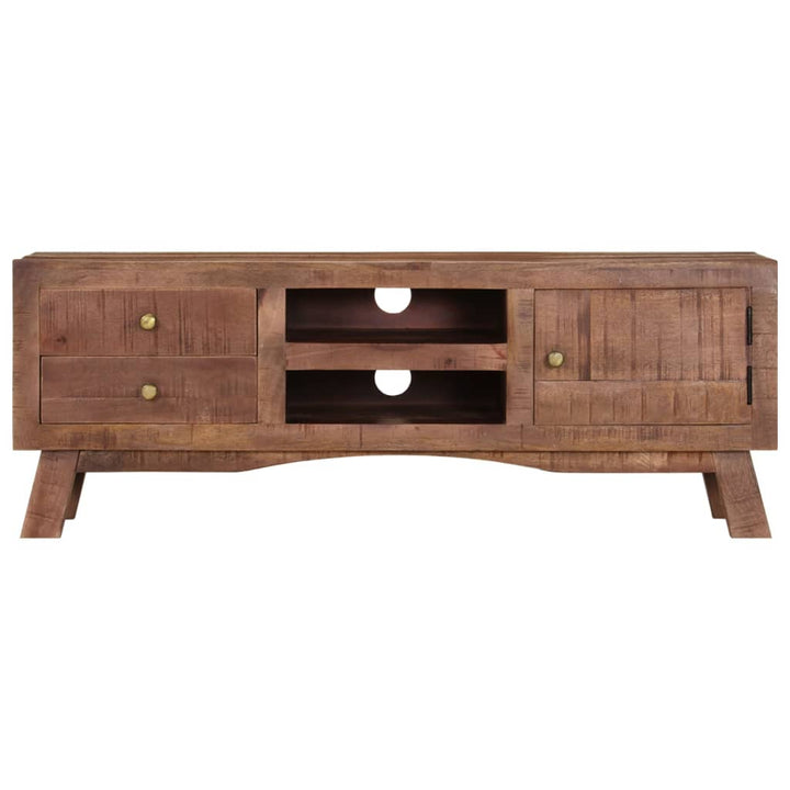 Tv-Bänk 110X30X40 Cm Grovt Mangoträ
