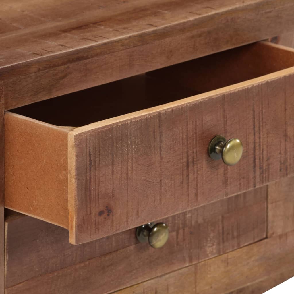 Tv-Bänk 110X30X40 Cm Grovt Mangoträ