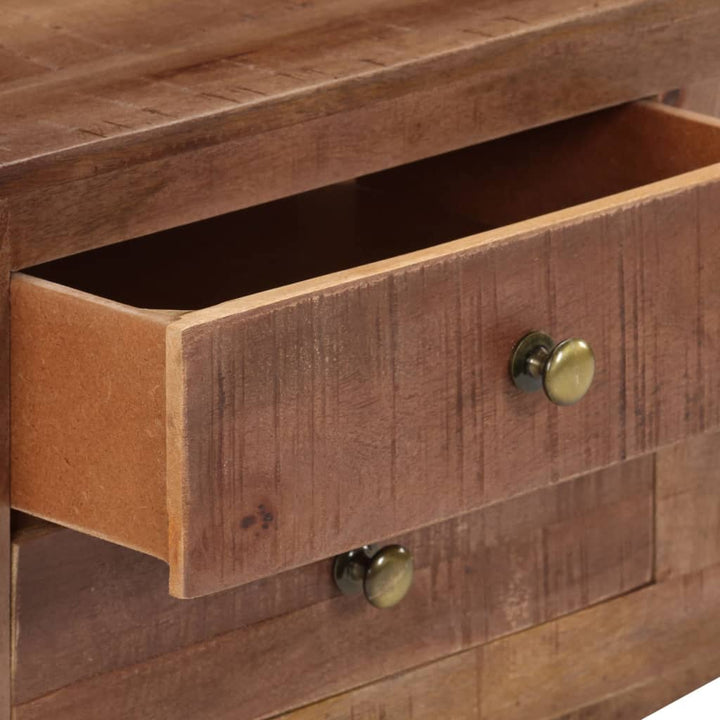 Tv-Bänk 110X30X40 Cm Grovt Mangoträ