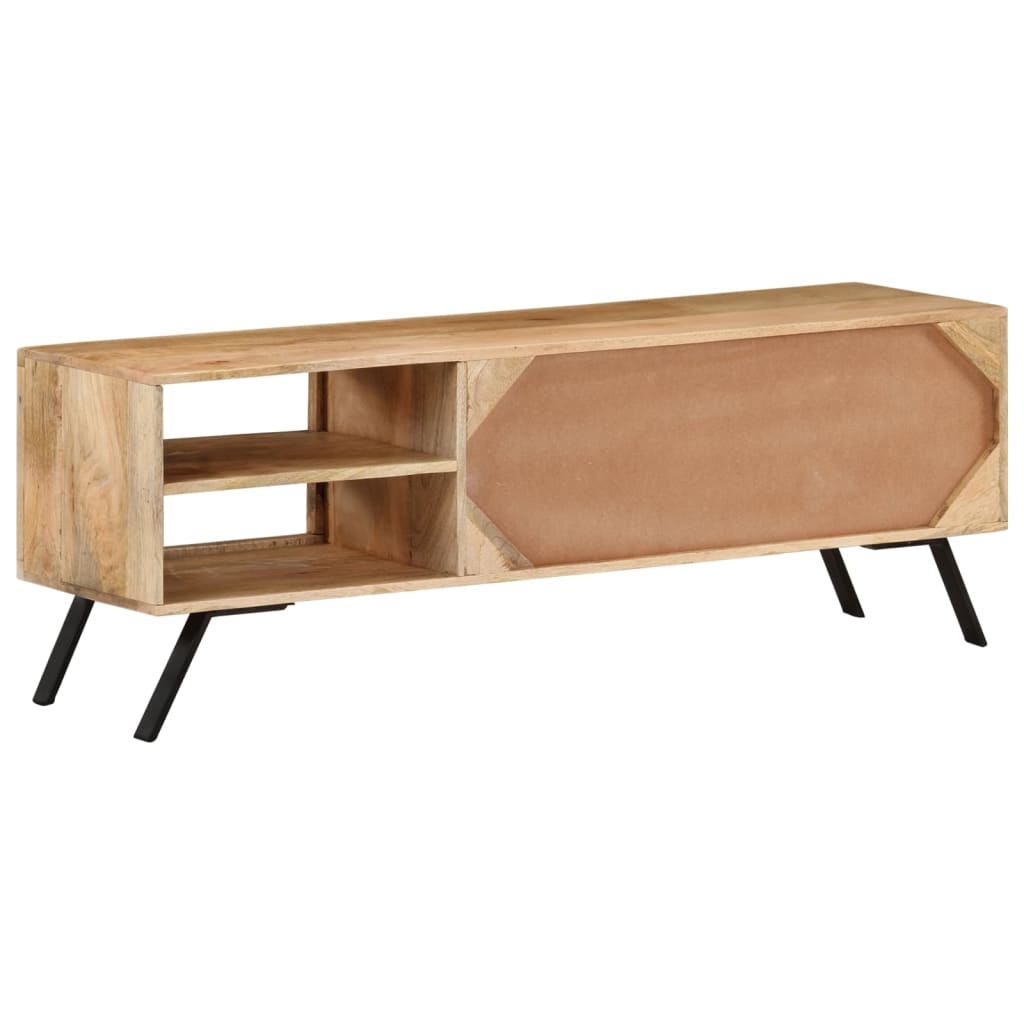 Tv-Bänk 110X30X40 Cm Massivt Mangoträ
