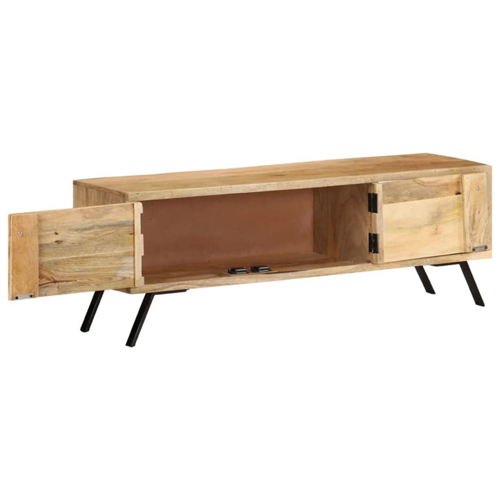 Tv-Bänk 110X30X40 Cm Massivt Mangoträ
