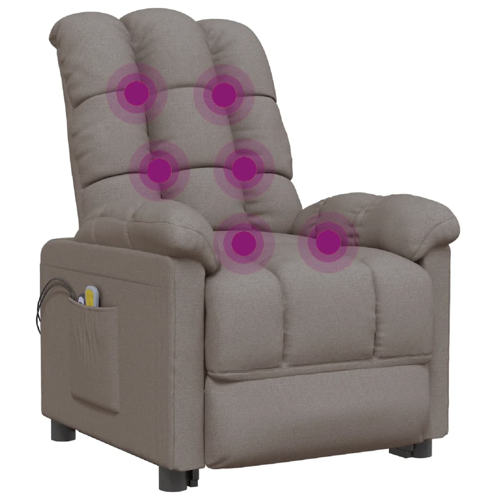 Elektrisk Massagefåtölj Tyg