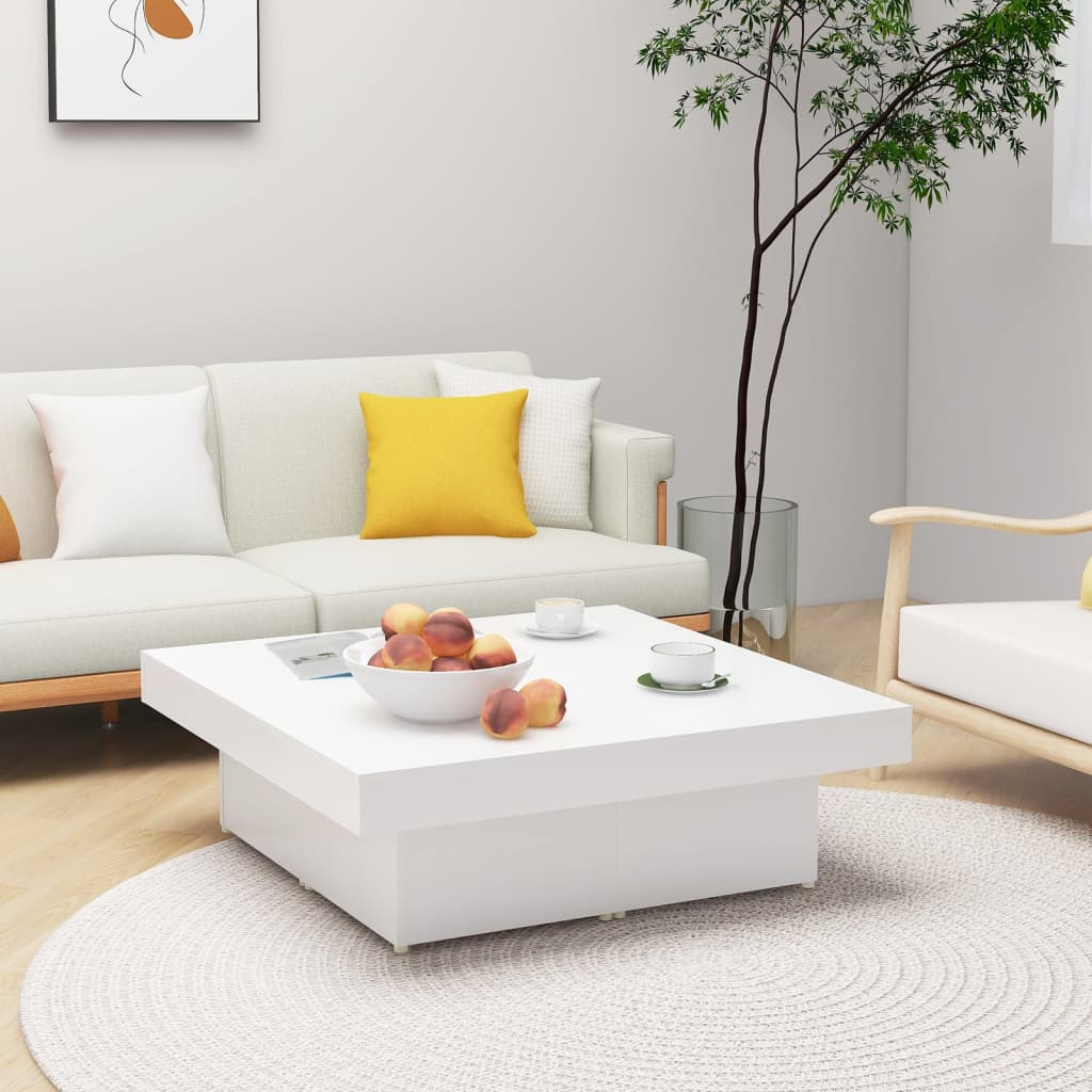 Soffbord Åldrat Trä 90X90X28 Cm Konstruerat Trä