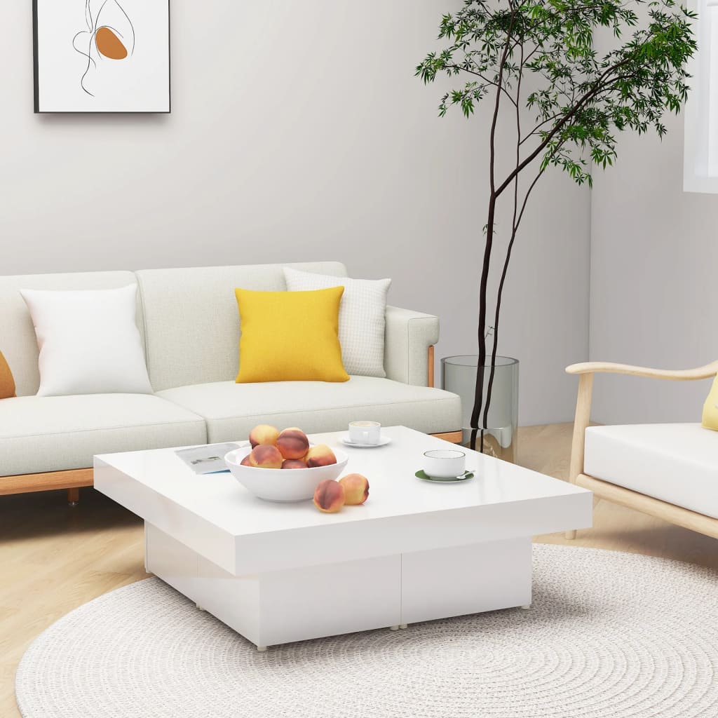 Soffbord Åldrat Trä 90X90X28 Cm Konstruerat Trä