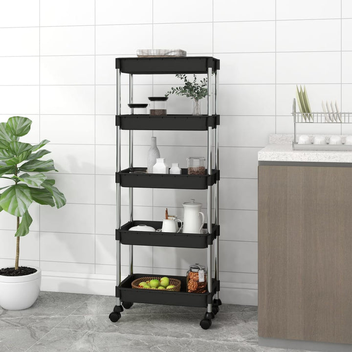 Rullvagn 5 Våningar 42X29X128 Cm Järn Och Abs