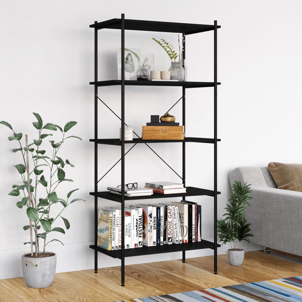 Hyllenhet Med 5 Hyllplan 80X40X