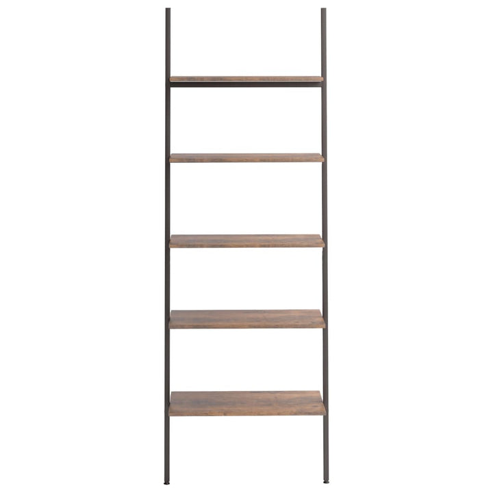 Hylla 5 Hyllplan Och Svart 64X34X185,5 Cm