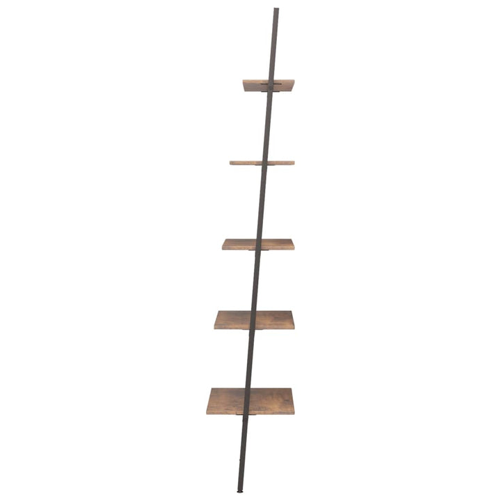 Hylla 5 Hyllplan Och Svart 64X34X185,5 Cm