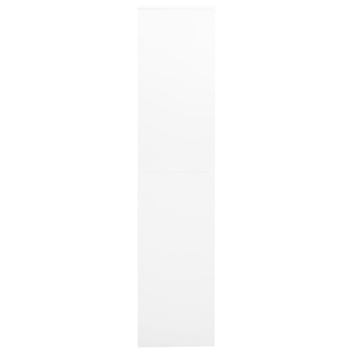 Dokumentskåp 90X40X180 Cm Stål Och Härdat Glas