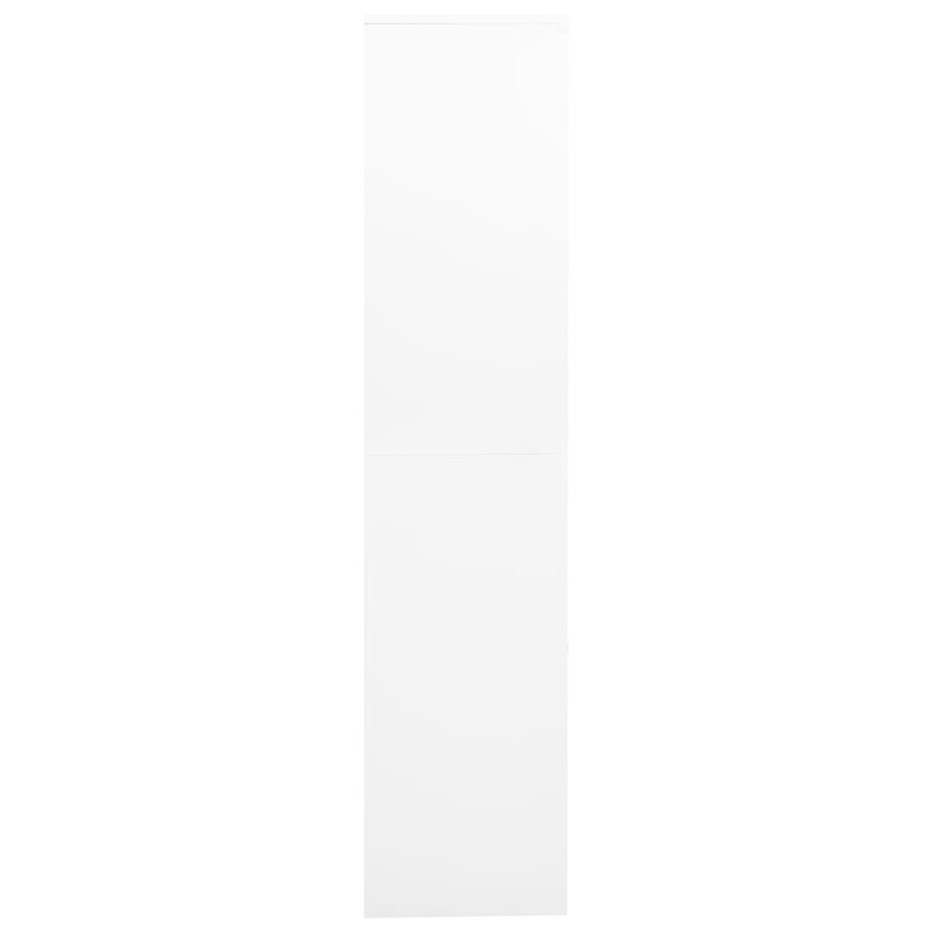 Dokumentskåp 90X40X180 Cm Stål Och Härdat Glas