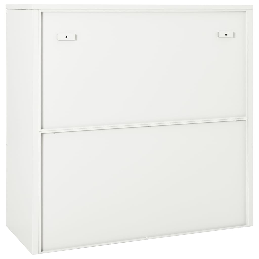 Dokumentskåp Med Skjutdörr 90X40X90 Cm Stål