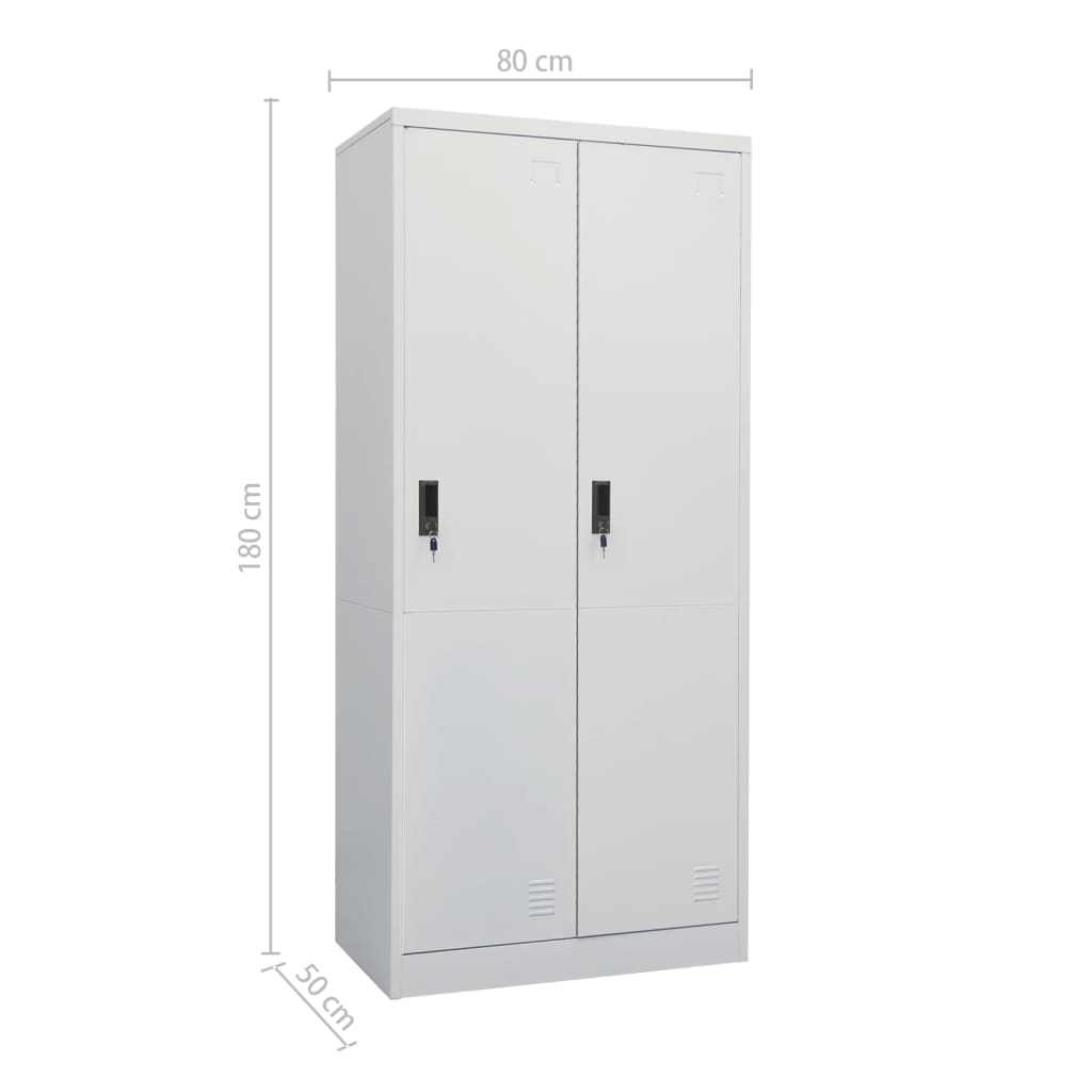 Garderob 80X50X180 Cm Stål