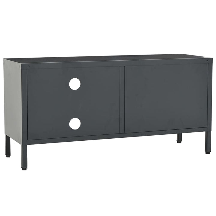 Tv-Bänk 90X30X44 Cm Stål Och Glas