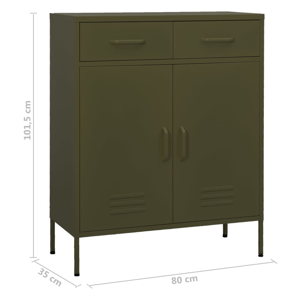 Förvaringsskåp 80X35X101,5 Cm Stål