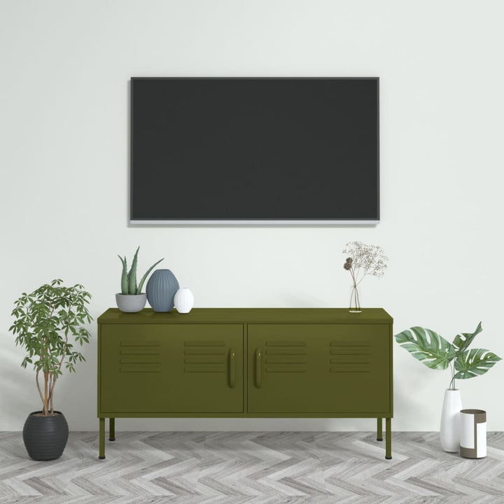 Tv-Bänk 105X35X50 Cm Stål