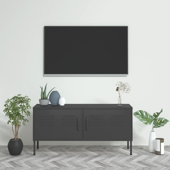 Tv-Bänk 105X35X50 Cm Stål