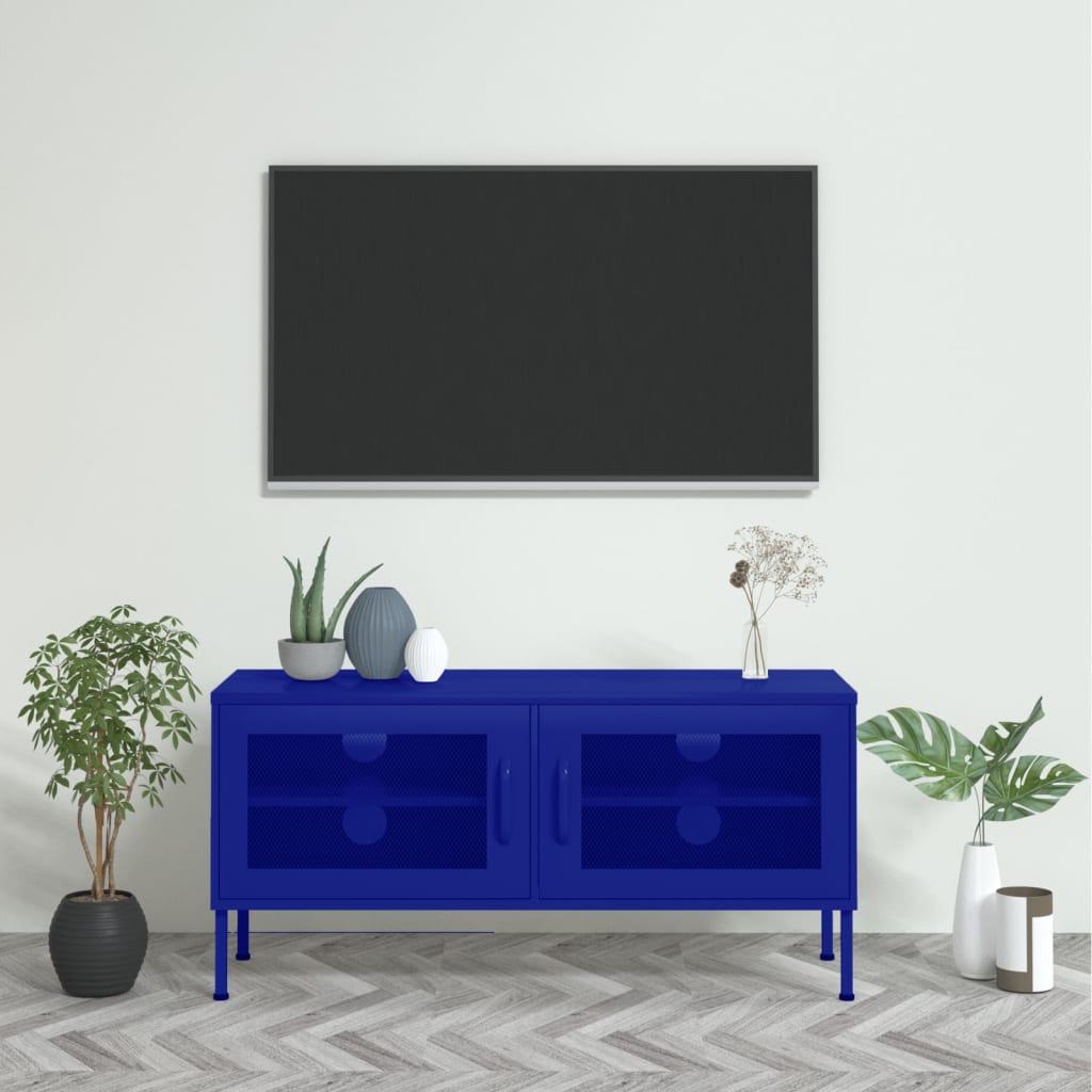 Tv-Bänk Grön 105X35X50 Cm Stål