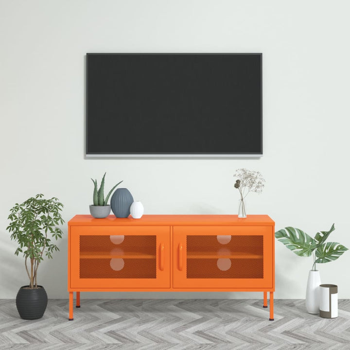 Tv-Bänk Grön 105X35X50 Cm Stål