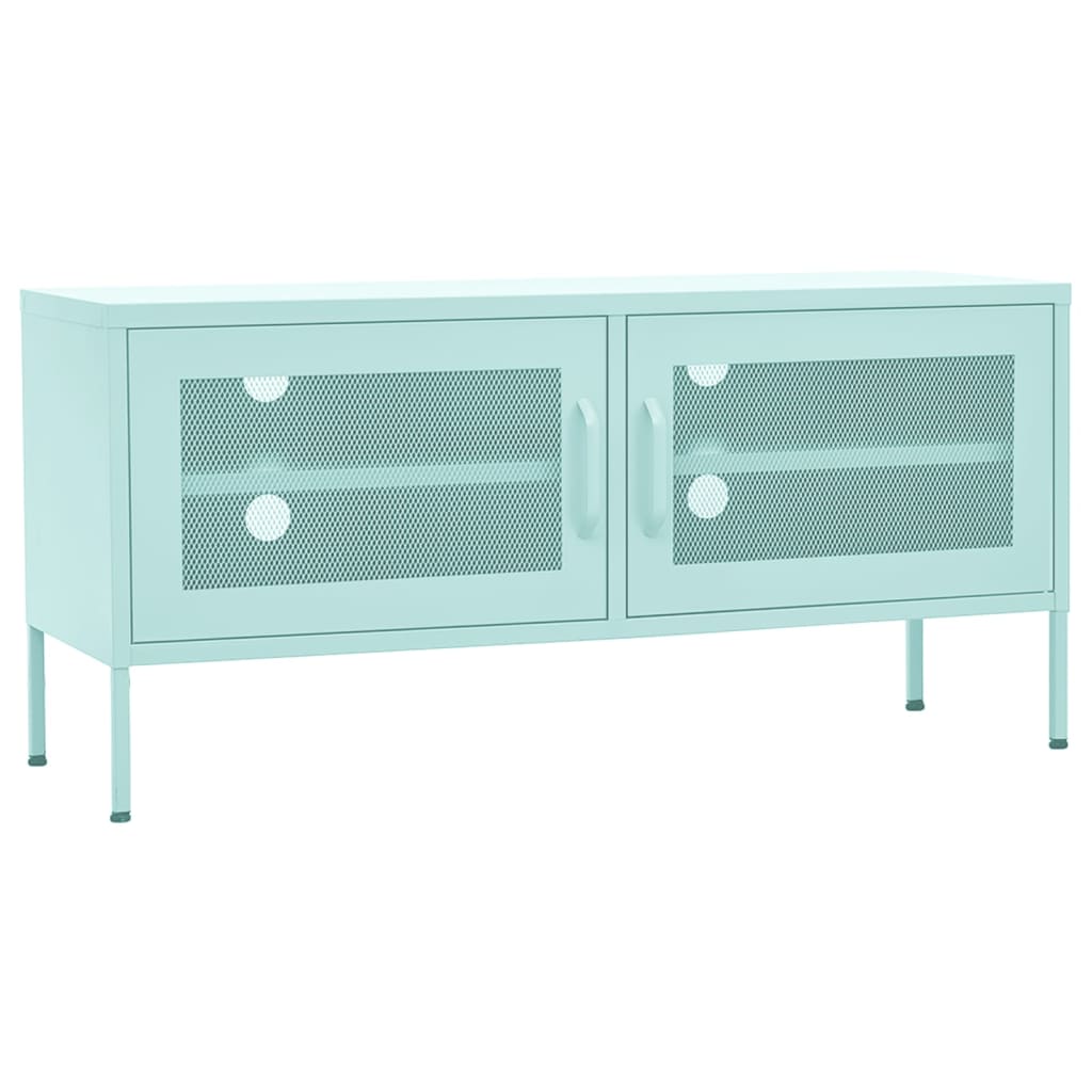 Tv-Bänk Grön 105X35X50 Cm Stål