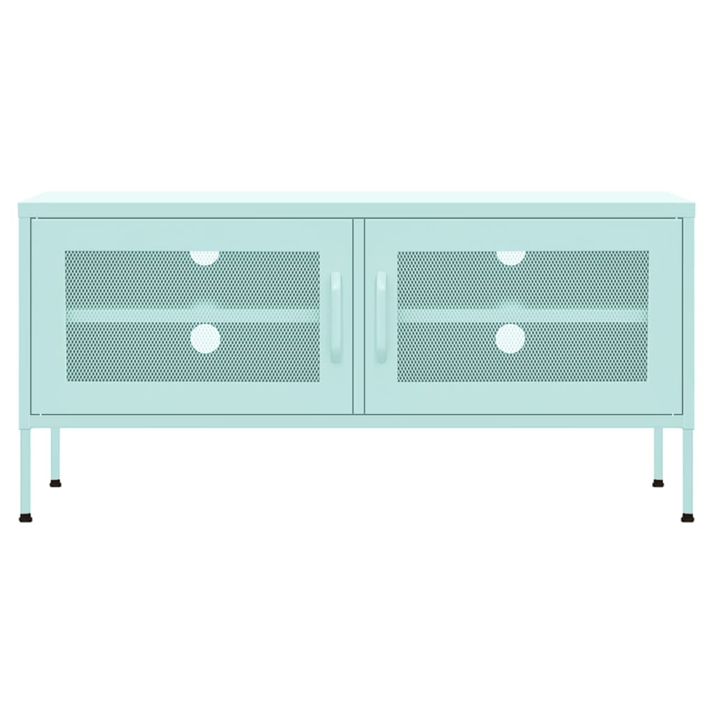 Tv-Bänk Grön 105X35X50 Cm Stål