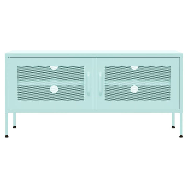 Tv-Bänk Grön 105X35X50 Cm Stål