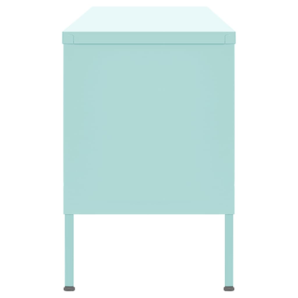 Tv-Bänk Grön 105X35X50 Cm Stål