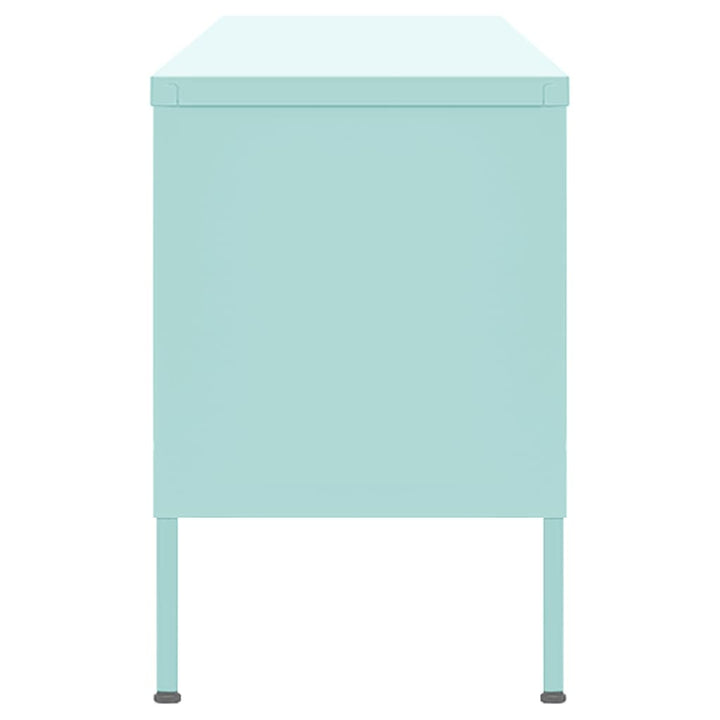 Tv-Bänk Grön 105X35X50 Cm Stål