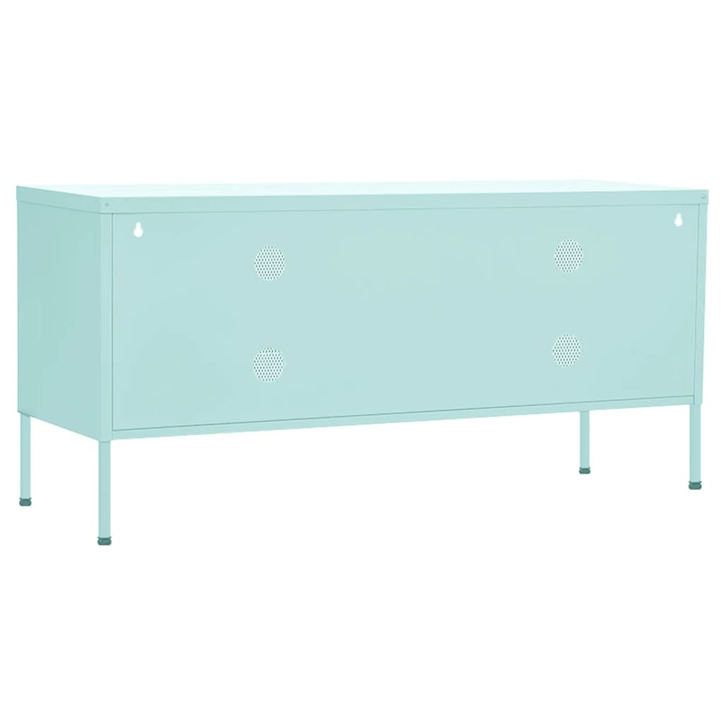 Tv-Bänk Grön 105X35X50 Cm Stål