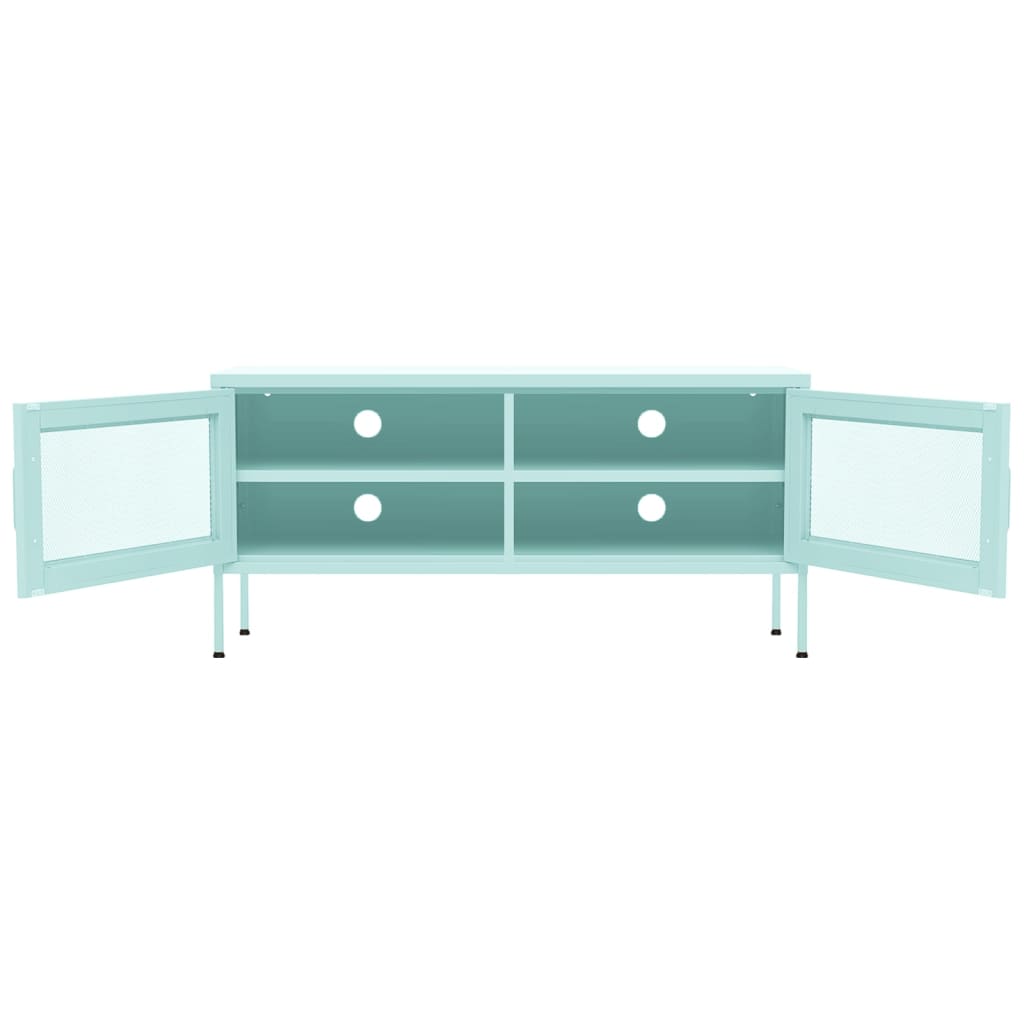 Tv-Bänk Grön 105X35X50 Cm Stål