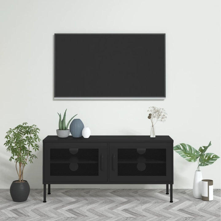 Tv-Bänk Grön 105X35X50 Cm Stål