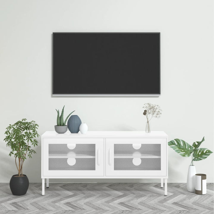 Tv-Bänk Grön 105X35X50 Cm Stål