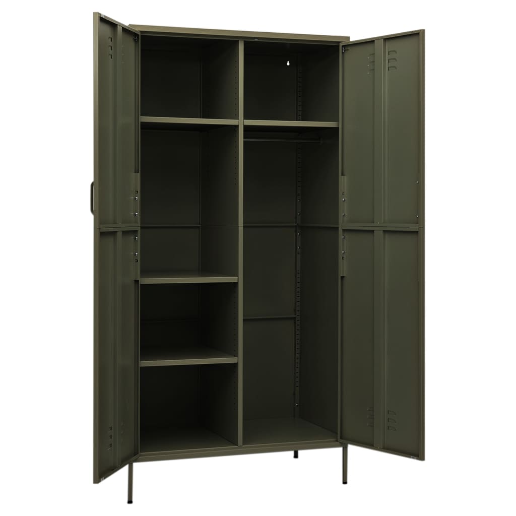Garderob 90X50X180 Cm Stål