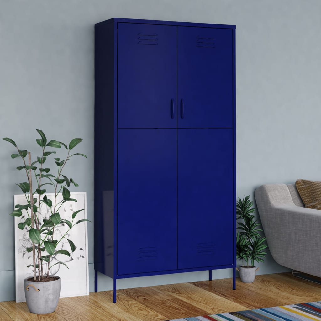 Garderob 90X50X180 Cm Stål
